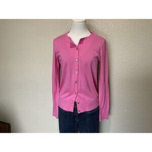 Ann Taylor, Women’s Cardigan Sweater, Hibiscus Pink, Size: M